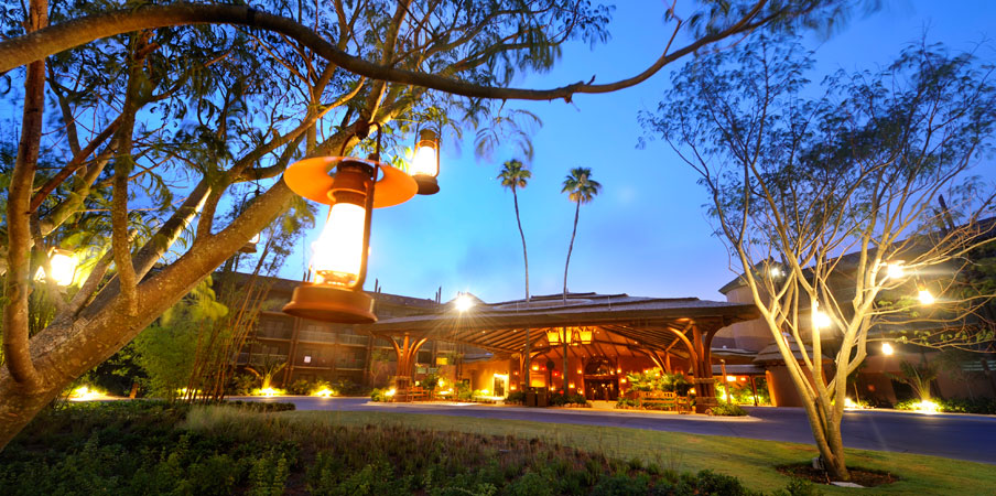 Dusk is a Magical Moment at Disney's Animal Kingdom Villas Dusk in front of Disney's Animal Kingdom Lodge - Jambo House
